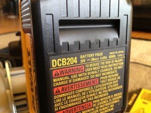 dewalt XR battery