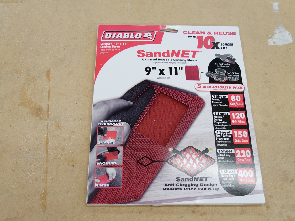 Reusable Sanding Block Kit with/Assorted SandNet Sheets Diablo 9 In 