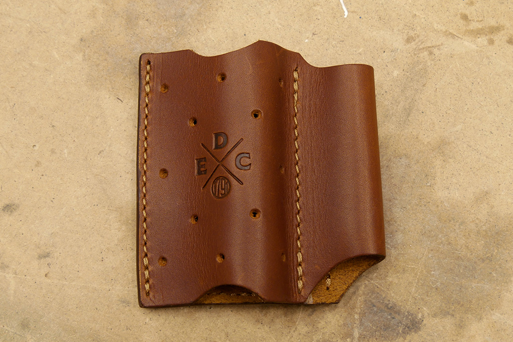 1791 EDC Chestnut Pocket Slide Leather Toolbelt Organizer