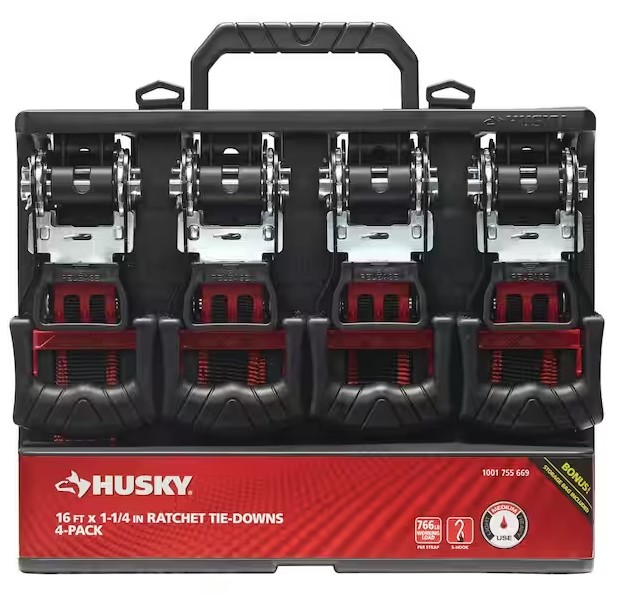 Full-Time RV Living Essentials: Husky 4 pack ratchet straps