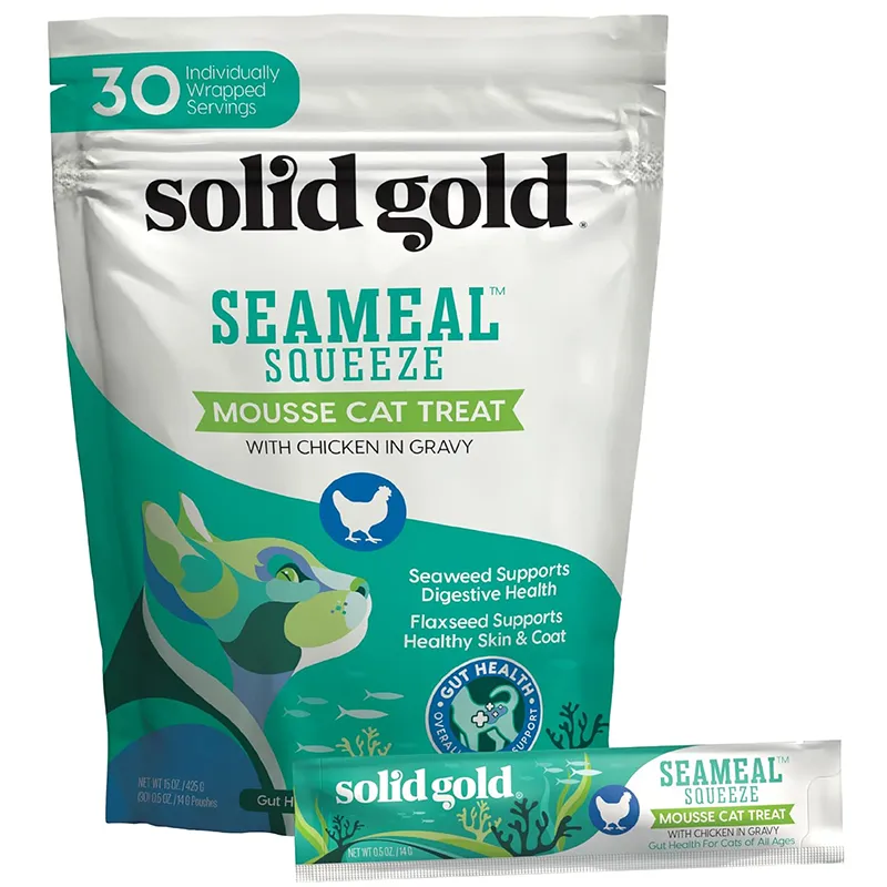 Celebrate National Pet Day with gourmet cat treats solid gold seameal