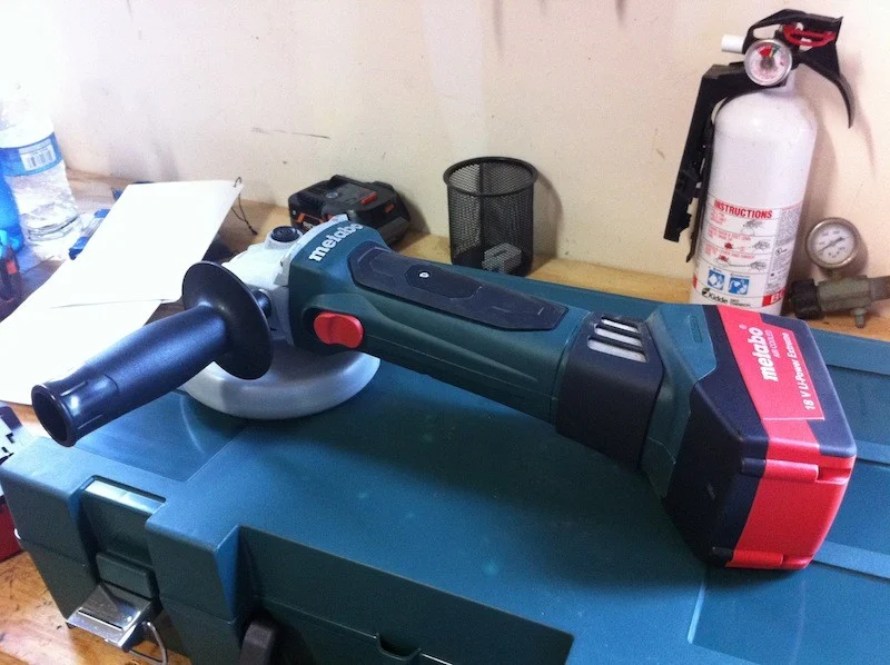 Metabo W18 LTX 18 Volt 4 1/2 Inch Cordless Angle Grinder