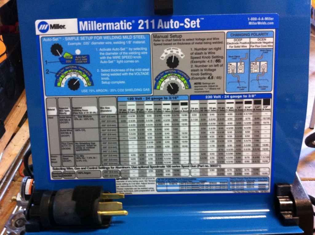 Miller 211 autoset 3