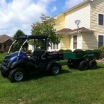 Mule 610 ATV wagon trailer