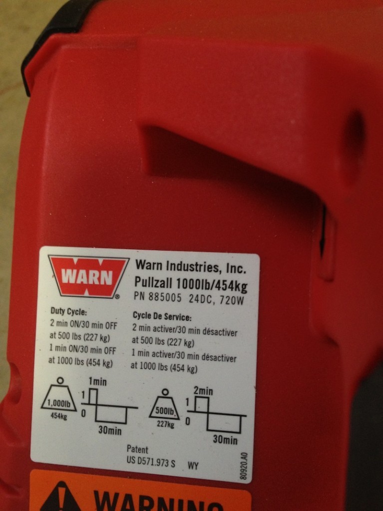 Warn pullzall 5