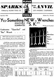 Pic 1-Combo Wrench Ad (1933)