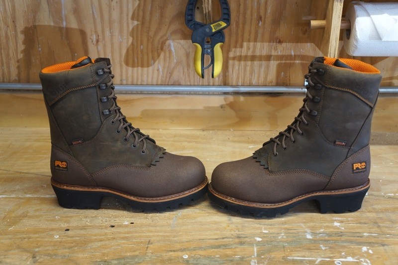 timberland pro ripsaw logger work boots