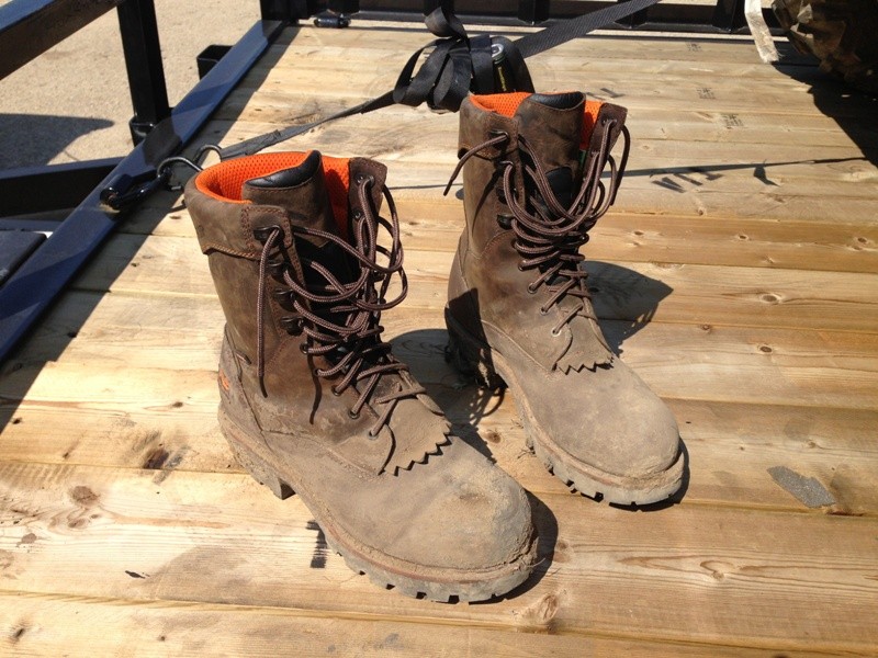 timberland rip saw logger boots