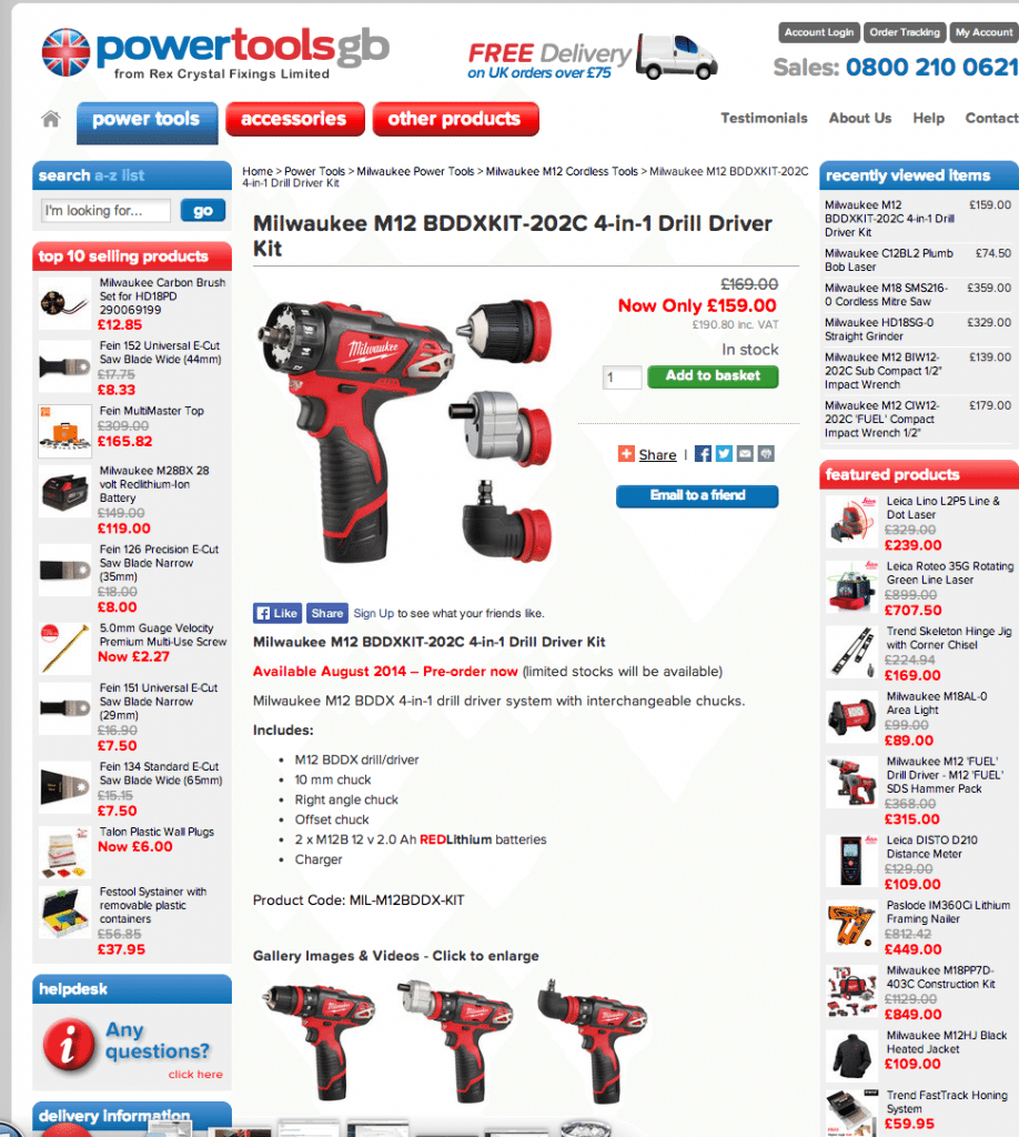 Milwaukee 4 in 1 drill driver kit m12 3