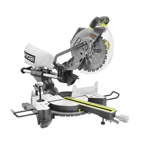 RYOBI 10” Sliding Compound Miter Saw with Laser & Stand – TSS102L