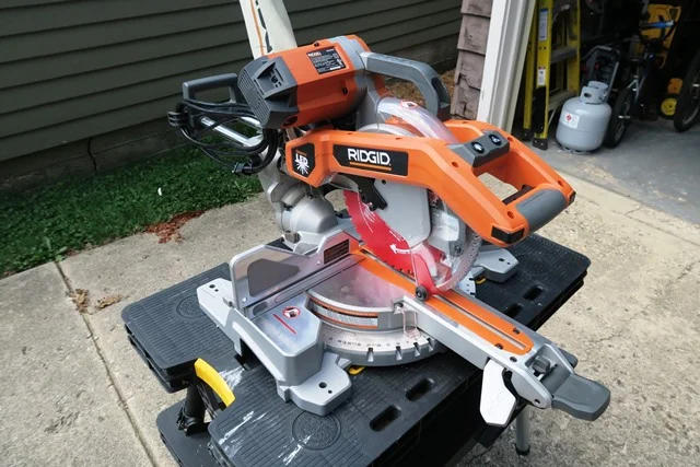 RIDGID Miter Saw – 10” Sliding Dual Bevel Saw with Dual Laser Guide