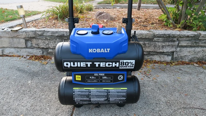 Kobalt Compressor Review – Twin Stack Quiet Tech Electric Compressor