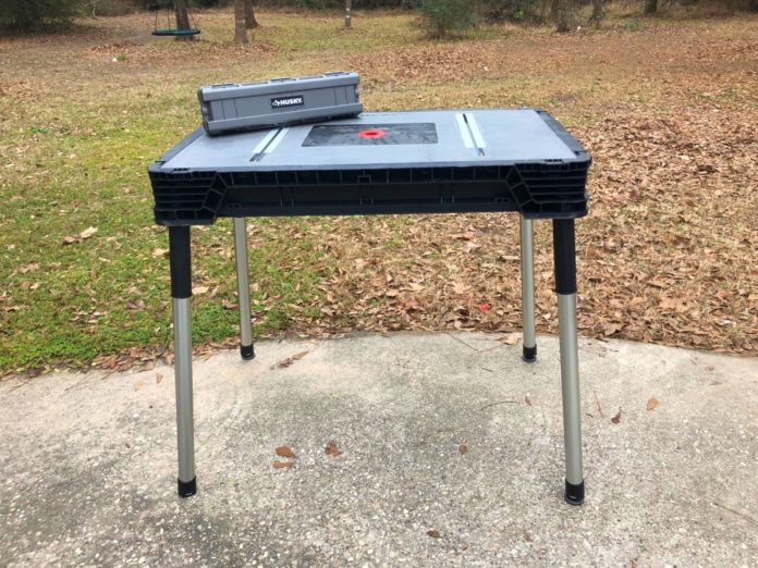 Husky Portable Workbench Review 01