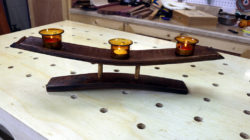 Wine Barrel Stave Tea Light Candle Holder Build 14