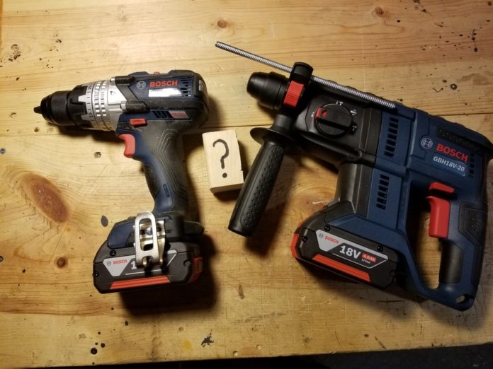 The Difference Between a Hammer Drill and Rotary Hammer Drill