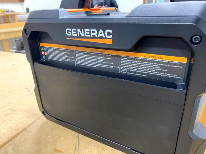 Generac GB1000 Portable Power Station Tools in Action