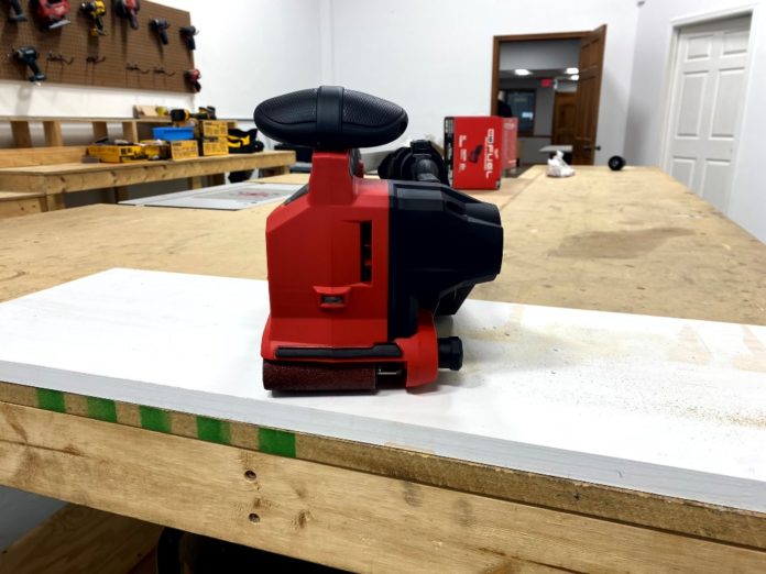 Milwaukee Cordless Belt Sander Tools In Action Power Tool Reviews