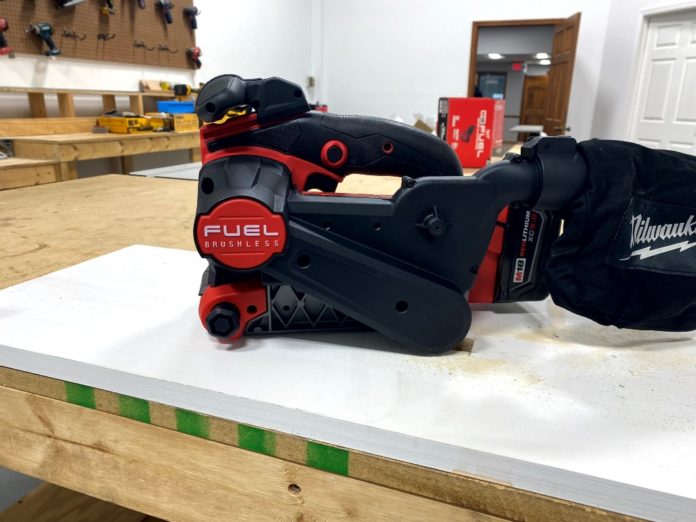 Milwaukee Cordless Belt Sander Tools In Action Power Tool Reviews