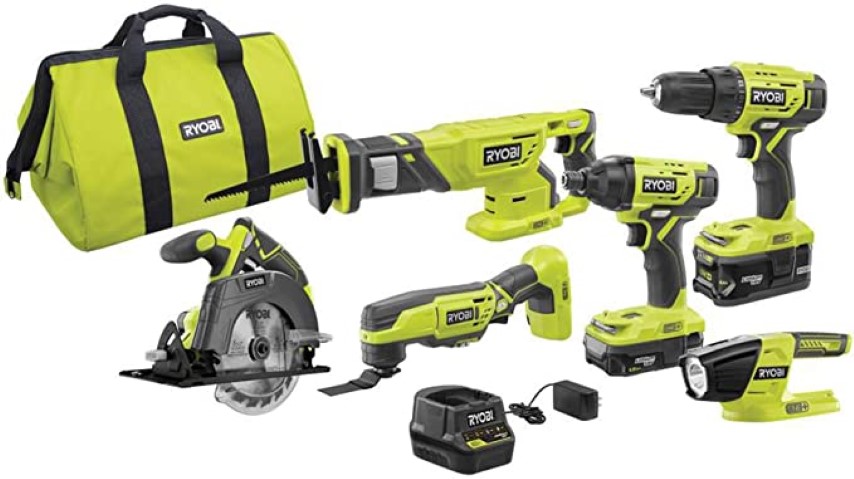2023 mothers day gift guide ryobi 18v one+ 6 tool combo kit