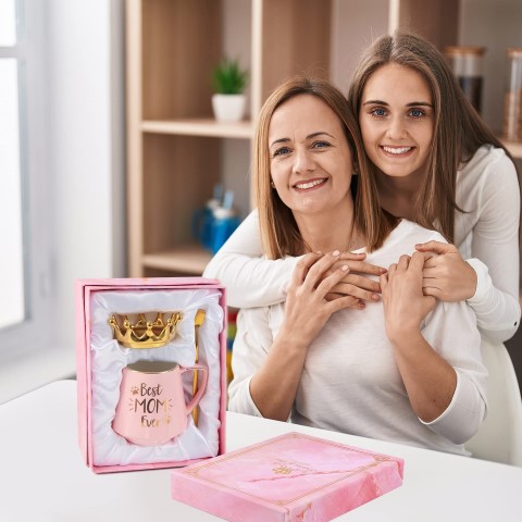 2023 Mother's Day Gift Guide "best mom ever" royal mug