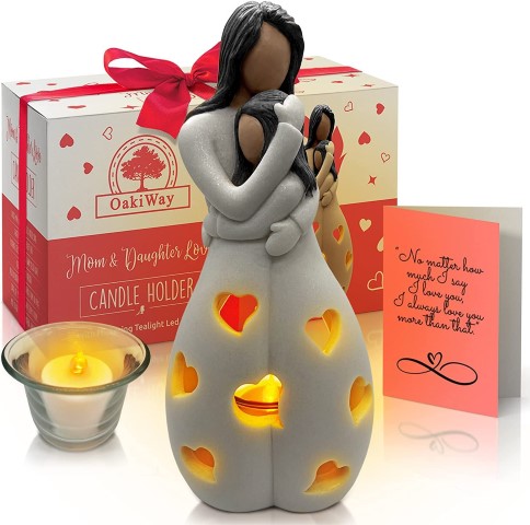 2023 Mother's Day Gift Guide mother and daughter candle holder
