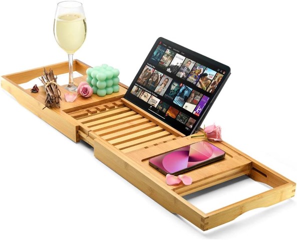 2023 Mother's Day Gift Guide luxury bathtub tray caddy