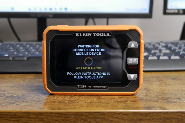 WiFi and app capabilities on the Klein Tools T1290 Handheld Thermal Imager