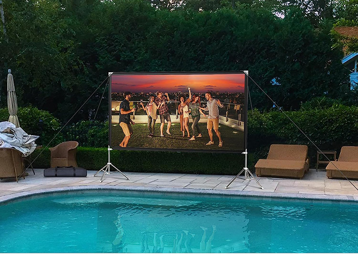 Summer Party Checklist: outdoor projector with stand set