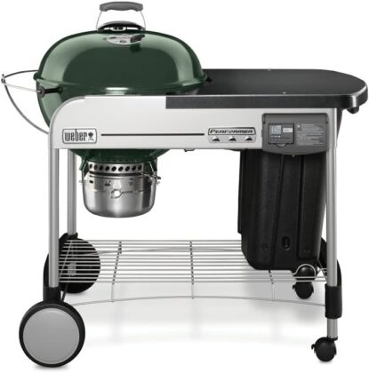Weber photo of the Weber 22 in. Performer Deluxe Charcoal Grill in green