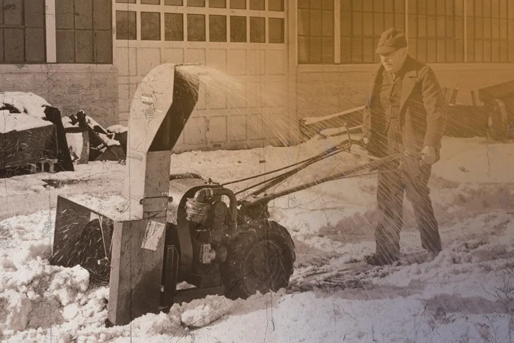 Henry Ariens first snow blower