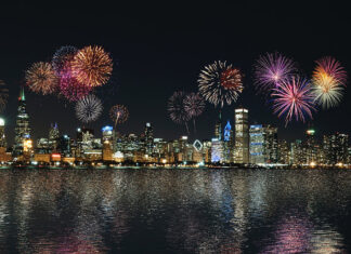 Chicago New Year's Even Fireworks