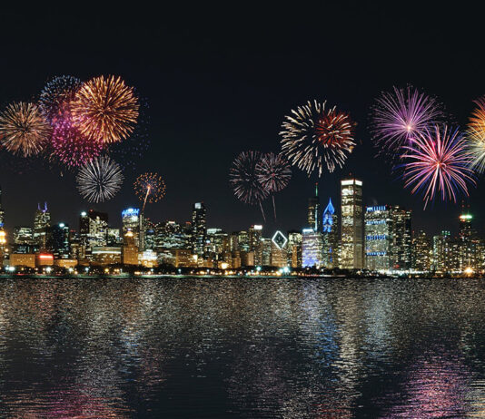 Chicago New Year's Even Fireworks