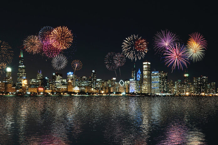 Chicago New Year's Even Fireworks