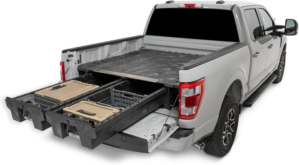 DECKED TRUCK BED STORAGE DRAWER SYSTEM