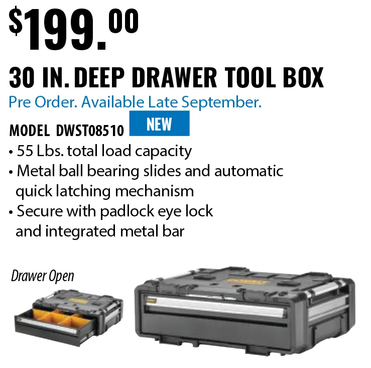 DEWALT ToughSystem 2.0 DXL deep drawer