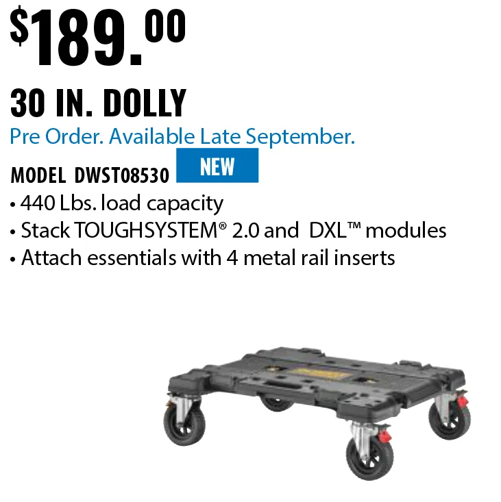 DEWALT ToughSystem 2.0 DXL dolly