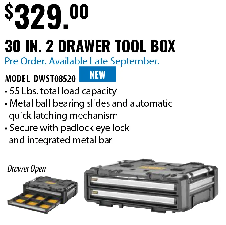 DEWALT ToughSystem 2.0 DXL double drawer