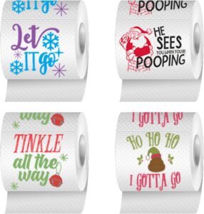  Funny Toilet Paper, 2024 Unique Christmas Gifts for Friends, Teachers, Coworkers, and Gift Exchanges