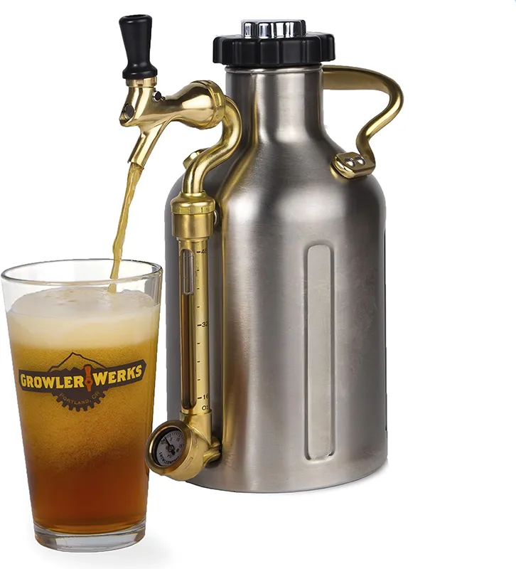 Valentine's Day gifts for men: 64 oz carbonated growler