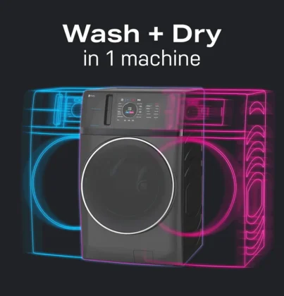 Latest home trends for 2025 Construction & Design Week: GE 2-in-1 washer/dryer combo