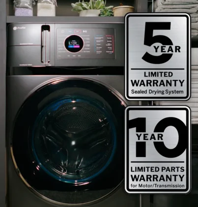 Latest home trends for 2025 Construction & Design Week: GE 2-in-1 washer/dryer combo