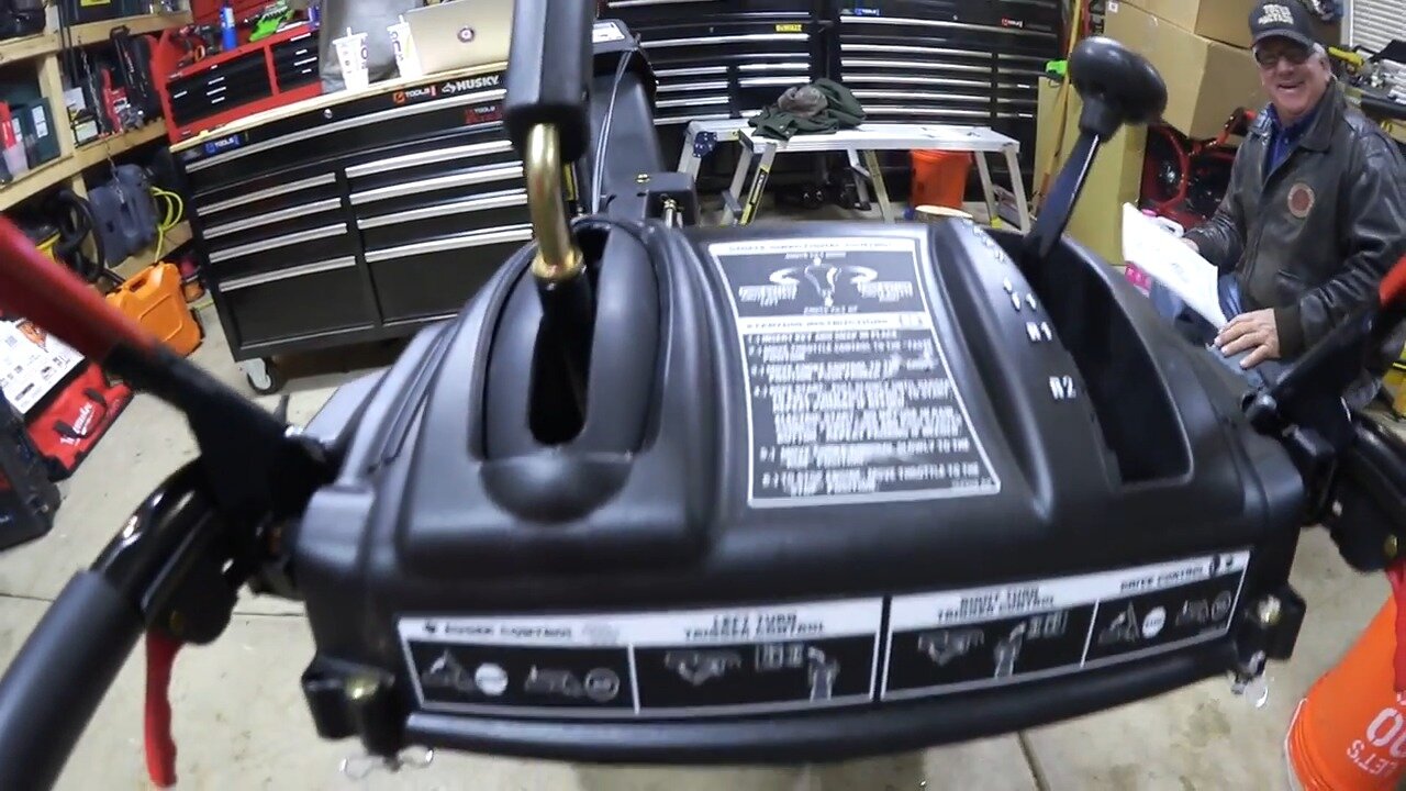 243cc quiet engine on the Craftsman two stage snow blower
