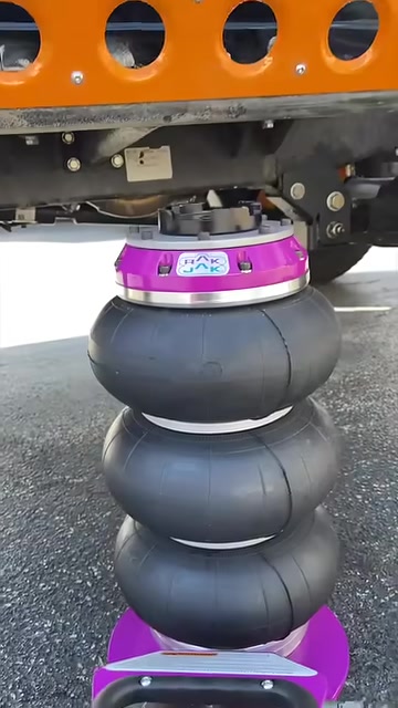 Zendex RakJak double bag air jack with a purple base
