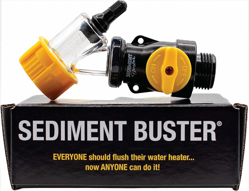 Holiday prep 02 flush water heater with sediment buster