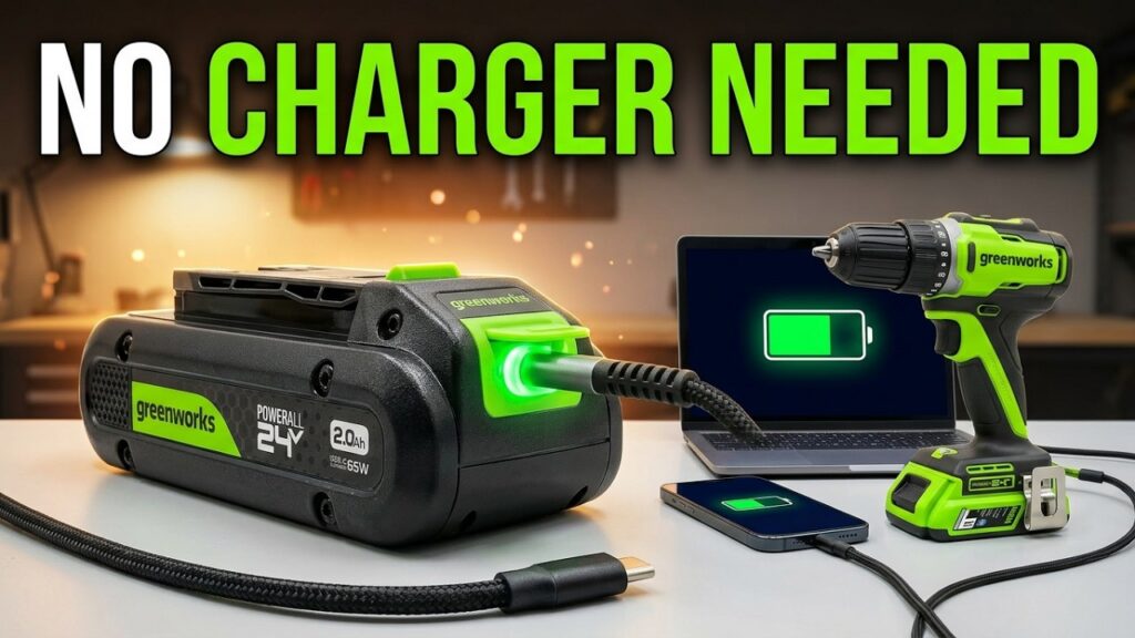 YouTube video thumbnail: Greenworks 24V Power on a budget!